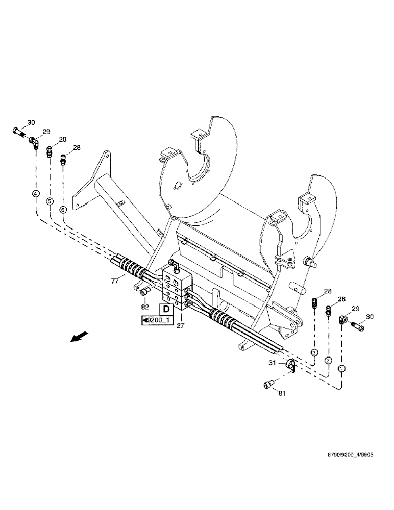 Схема запчастей Case IH 8790 - (234) - CENTRAL LUBRICATION SYSTEM, UNIT (71) - LUBRICATION SYSTEM