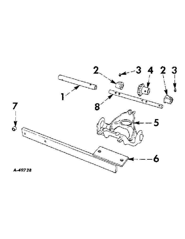 Схема запчастей Case IH 617 - (V-11) - HOPPER BRACKET AND FRAME EXTENSION 