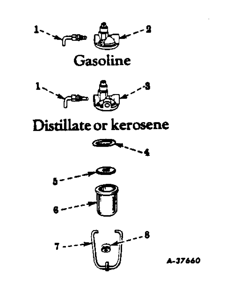 Схема запчастей Case IH 300 - (186) - CHASSIS, FUEL STRAINERS, FOR TRACTORS EQUIPPED W/ DISTILLATE, GASOLINE, OR KEROSENE BURNING ENGINES (12) - CHASSIS