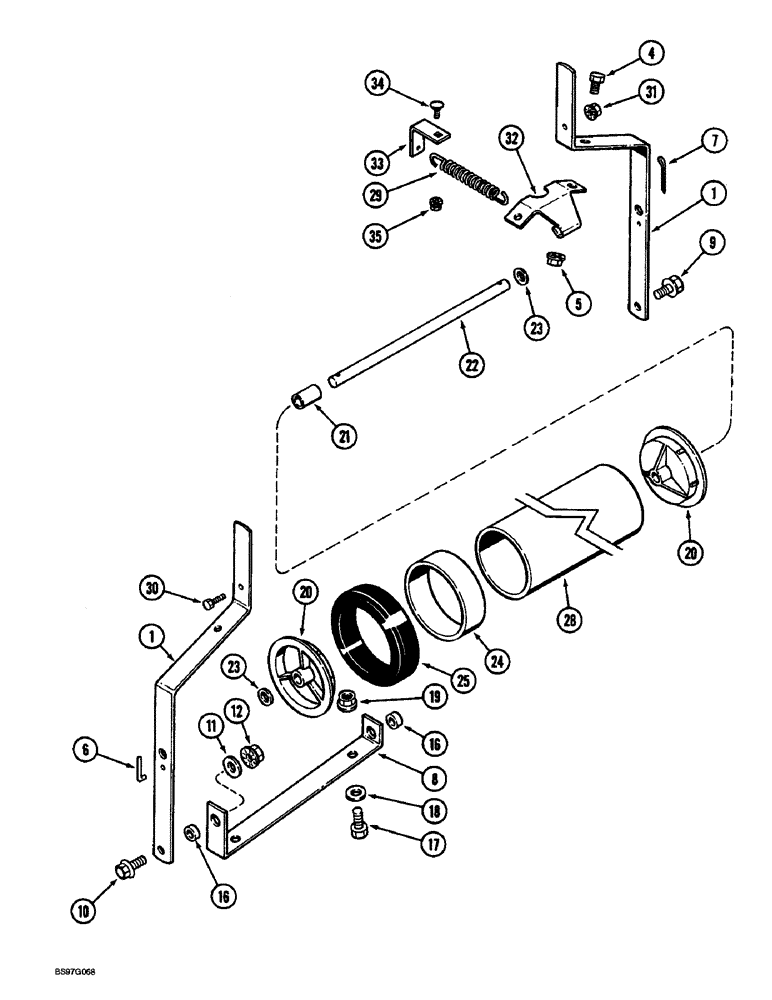 Схема запчастей Case IH 900 - (9-112) - SEED MODULE CUTOFF WHEEL, CYCLO AIR PLANTERS (09) - CHASSIS/ATTACHMENTS