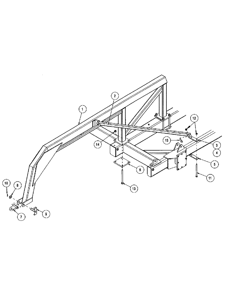 Схема запчастей Case IH CONCORD - (B28) - REAR DRAW BAR 