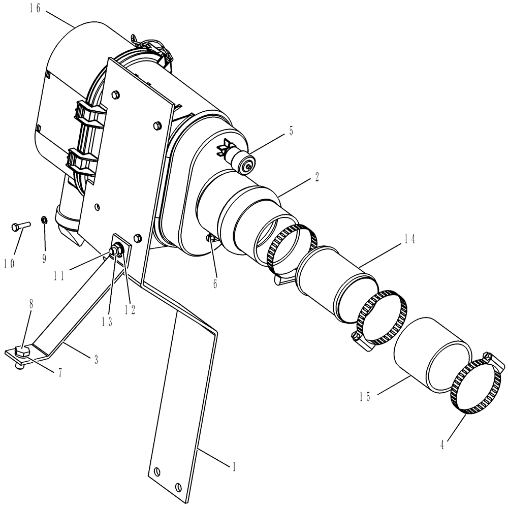 Схема запчастей Case IH P70 - (02-03) - AIR CLEANER AND MOUNTING - P70 (02) - ENGINE