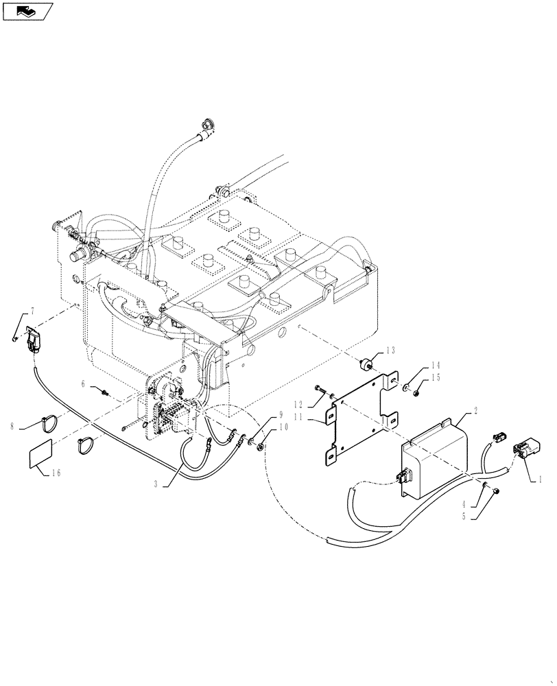 Схема запчастей Case IH STEIGER 350 - (55.302.03[02]) - BATTERY EQUALIZER/CONVERTER - WITH SCR - EUROPE ONLY (55) - ELECTRICAL SYSTEMS