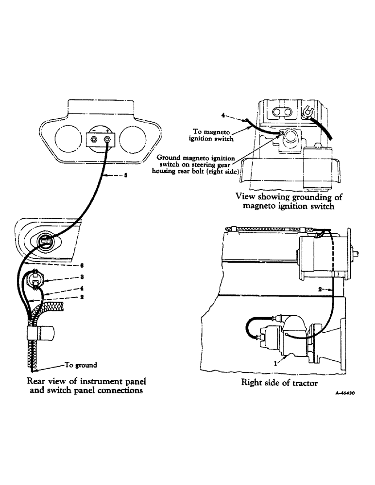 Схема запчастей Case IH 340 - (099) - ELECTRICAL SYSTEM, IGNITION & STARTING, FOR TRACTORS EQUIPPED W/MAGNETO IGNITION, INTERNATIONAL 330 (06) - ELECTRICAL SYSTEMS