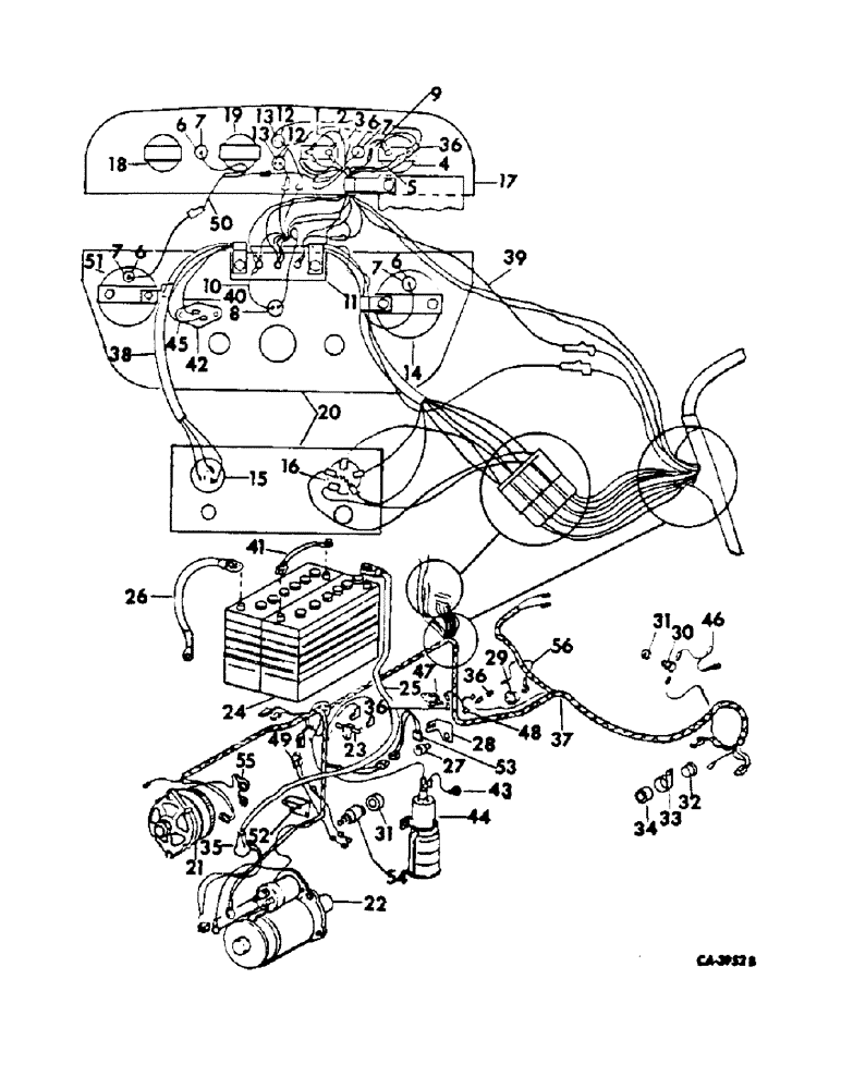 Схема запчастей Case IH 2400 - (08-15) - ELECTRICAL, BASIC DIESEL ENGINE TRACTOR WIRING (06) - ELECTRICAL