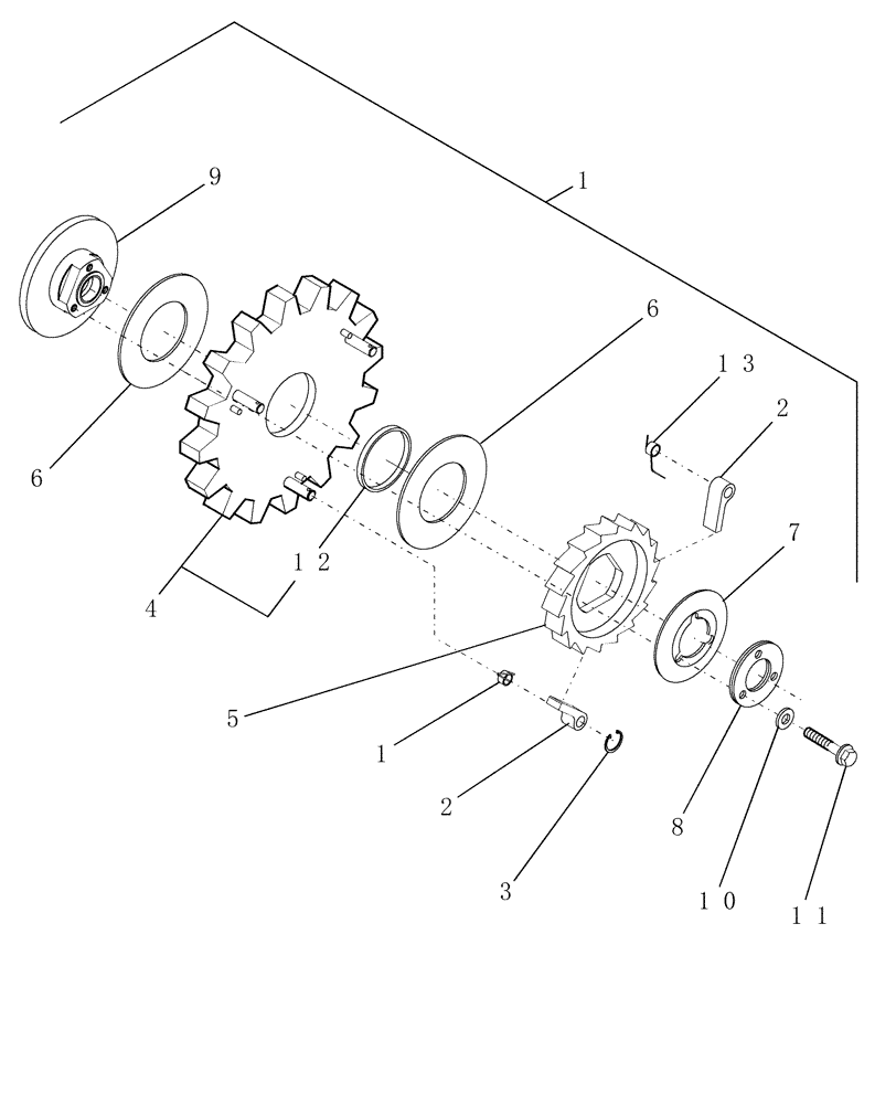 Схема запчастей Case IH HDX161 - (018A) - SLIP CLUTCH, LOCKING REVERSE (58) - ATTACHMENTS/HEADERS