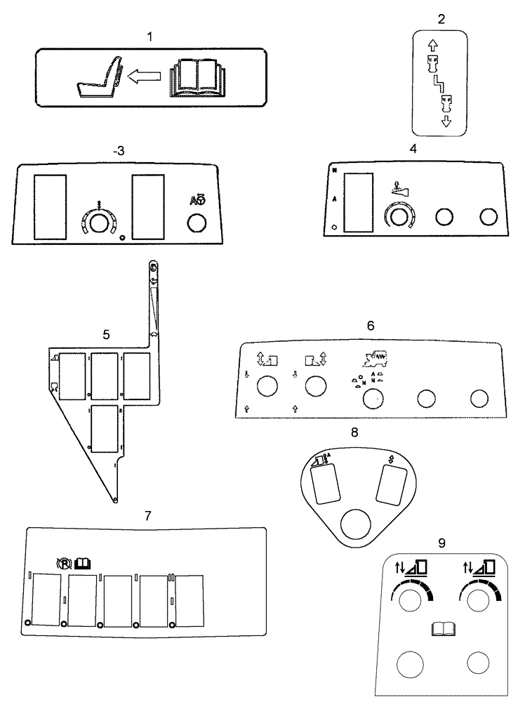 Схема запчастей Case IH 635 - (90.108.05) - DECALS, CAB (90) - PLATFORM, CAB, BODYWORK AND DECALS