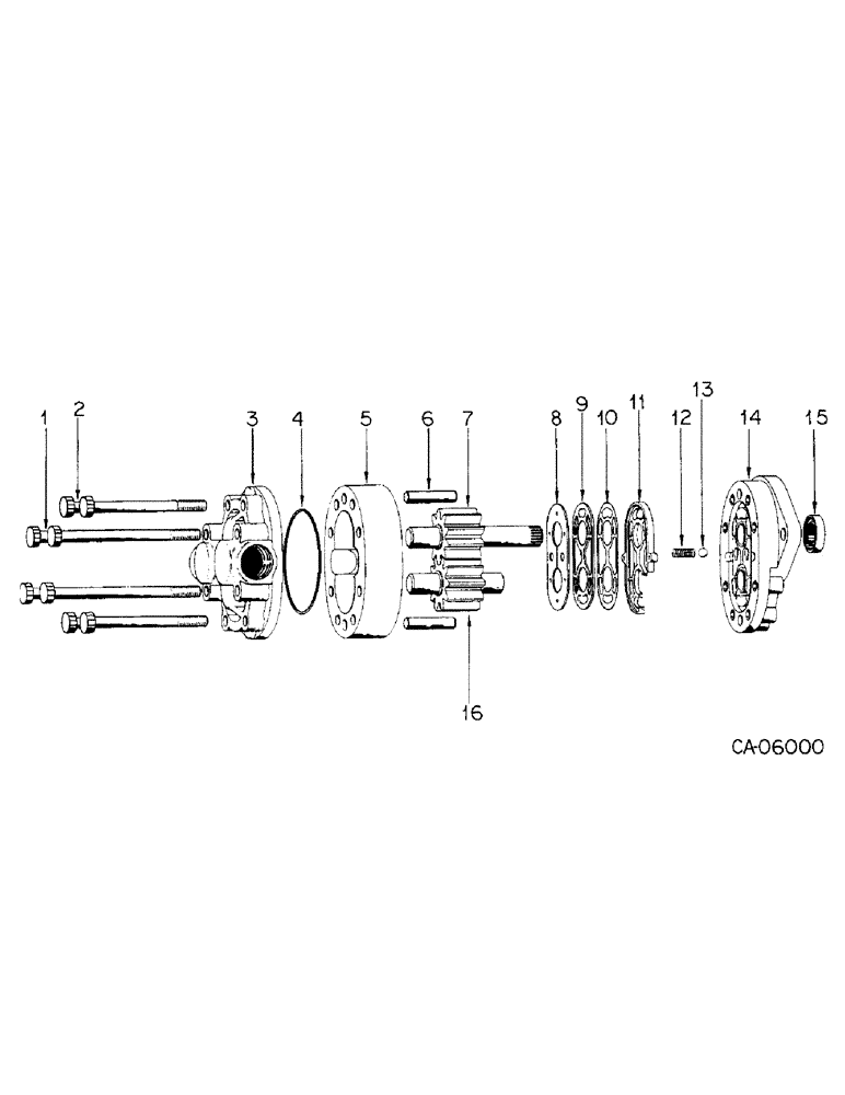 Схема запчастей Case IH 4140 - (10-11) - HYDRAULIC PUMP (07) - HYDRAULICS