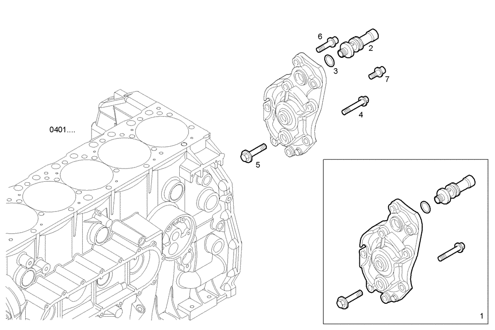 Схема запчастей Case IH F2CE9684D E013 - (3001.005) - OIL PUMP 