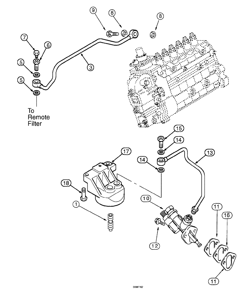 Схема запчастей Case IH SPX3185 - (078) - ENGINE, FUEL FILTER (10) - ENGINE