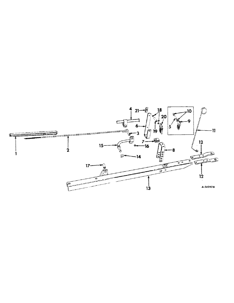 Схема запчастей Case IH 100 - (A-11) - ONE AND TWO-WAY HYDRAULIC CYLINDER ATTACHING PARTS, TRAILING 