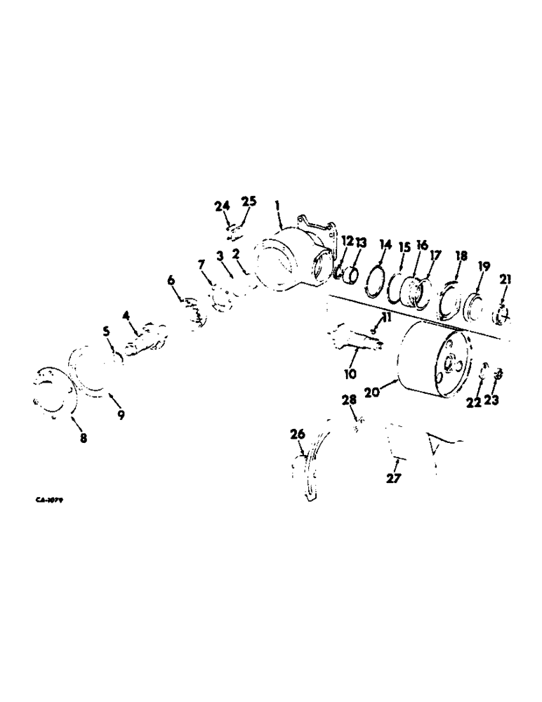 Схема запчастей Case IH 674 - (07-29) - BELT PULLEY (04) - Drive Train