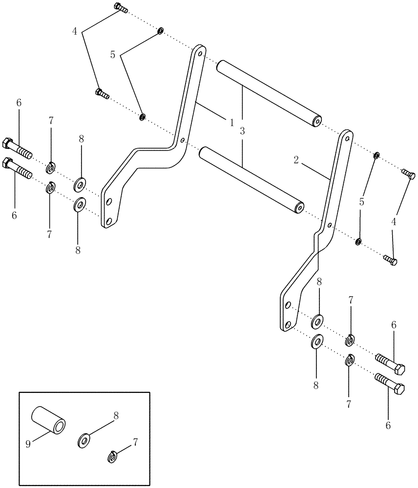 Схема запчастей Case IH LX132 - (09-06) - PROTECTIVE ASSEMBLY - GRILLE, JXU TRACTOR (09) - CHASSIS/ATTACHMENTS