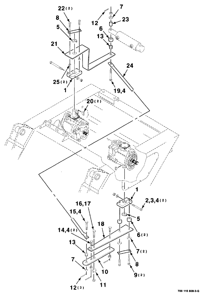 Схема запчастей Case IH 8840 - (05-002) - TRANSMISSION CONTROL ASSEMBLY (14) - MAIN GEARBOX & DRIVE