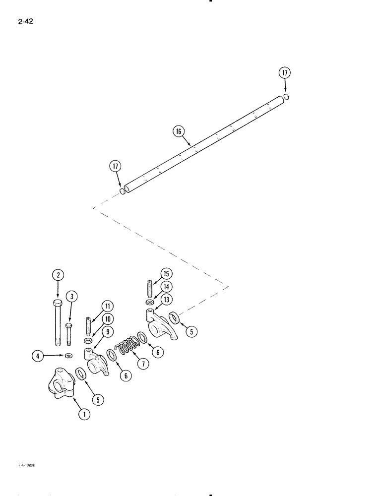 Схема запчастей Case IH 695 - (2-42) - VALVE MECHANISM (02) - ENGINE