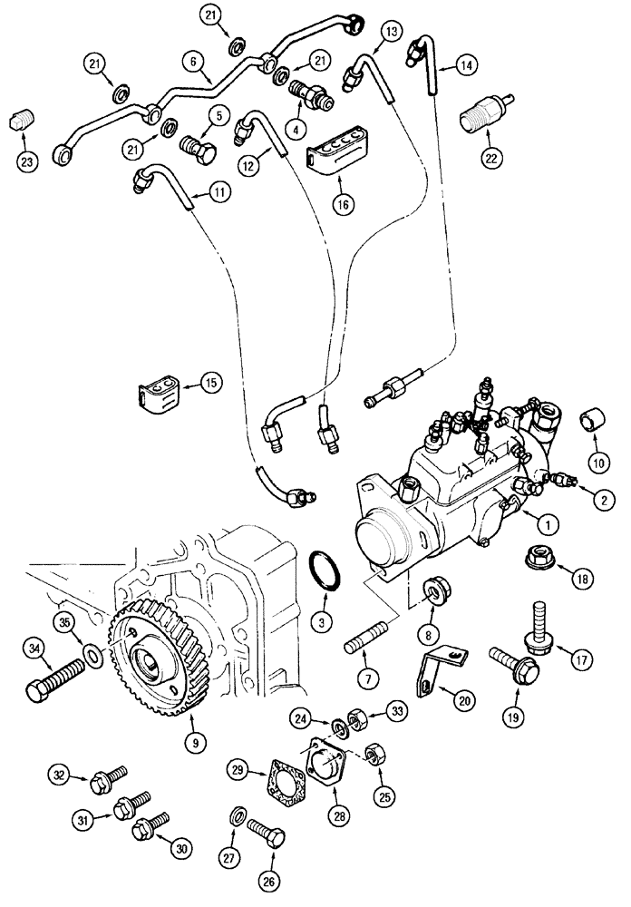 Схема запчастей Case IH C70 - (03-06) - FUEL INJECTION SYSTEM (03) - FUEL SYSTEM