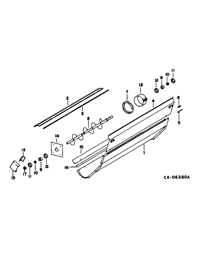 Схема запчастей Case IH 1480 - (25-08) - GRAIN AND TAILINGS ELEVATORS, TAILINGS AUGER TROUGH Elevators