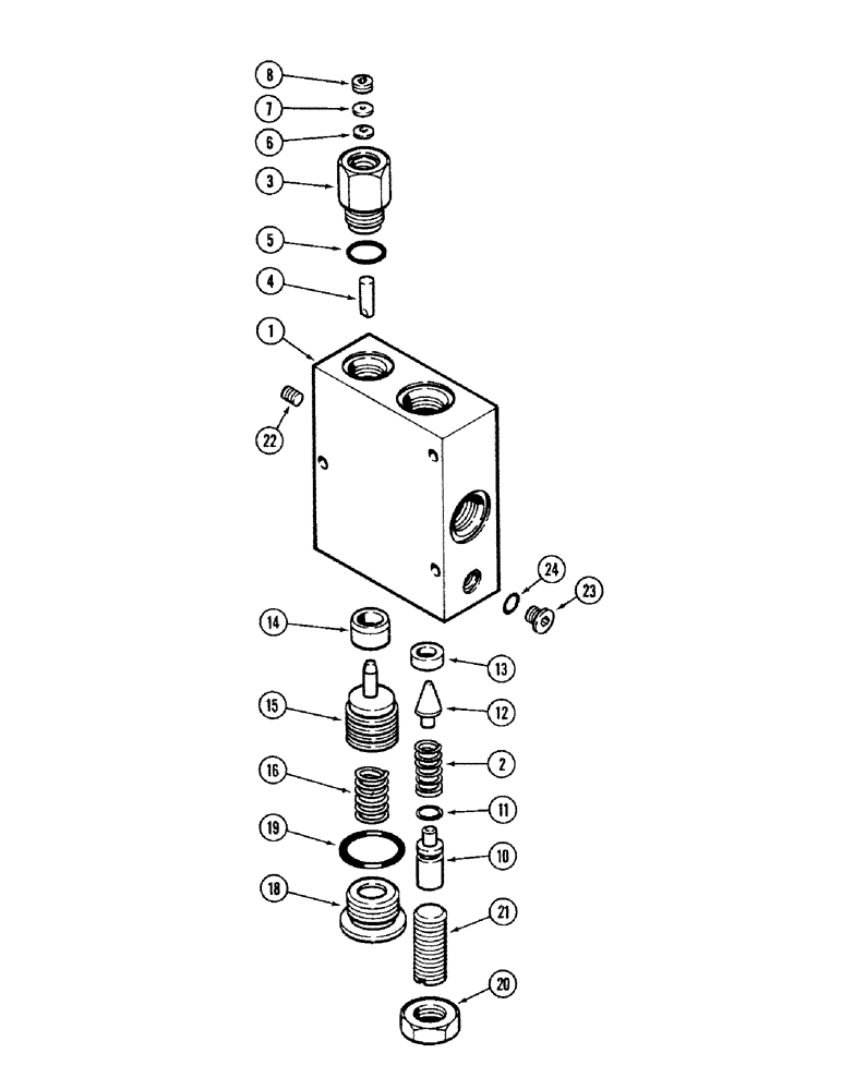 Схема запчастей Case IH 2394 - (7-20) - PRESSURE CONTROL VALVE (07) - BRAKES