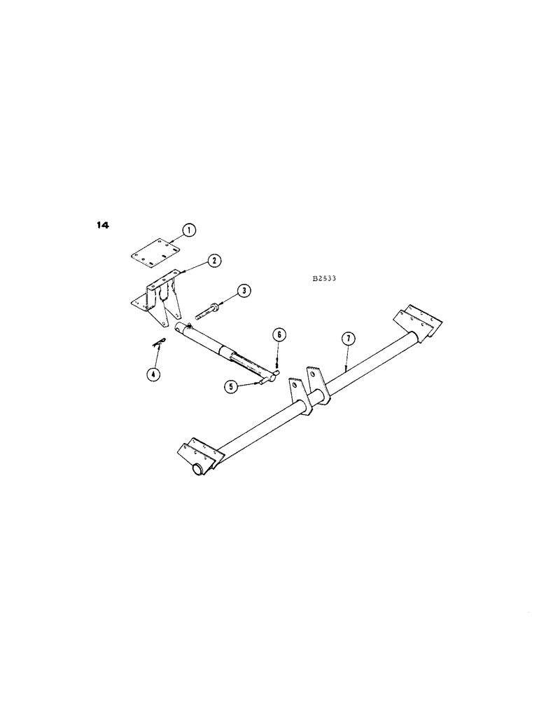 Схема запчастей Case IH 402 - (14) - LIFT RAM, 660 - 960 (58) - ATTACHMENTS/HEADERS