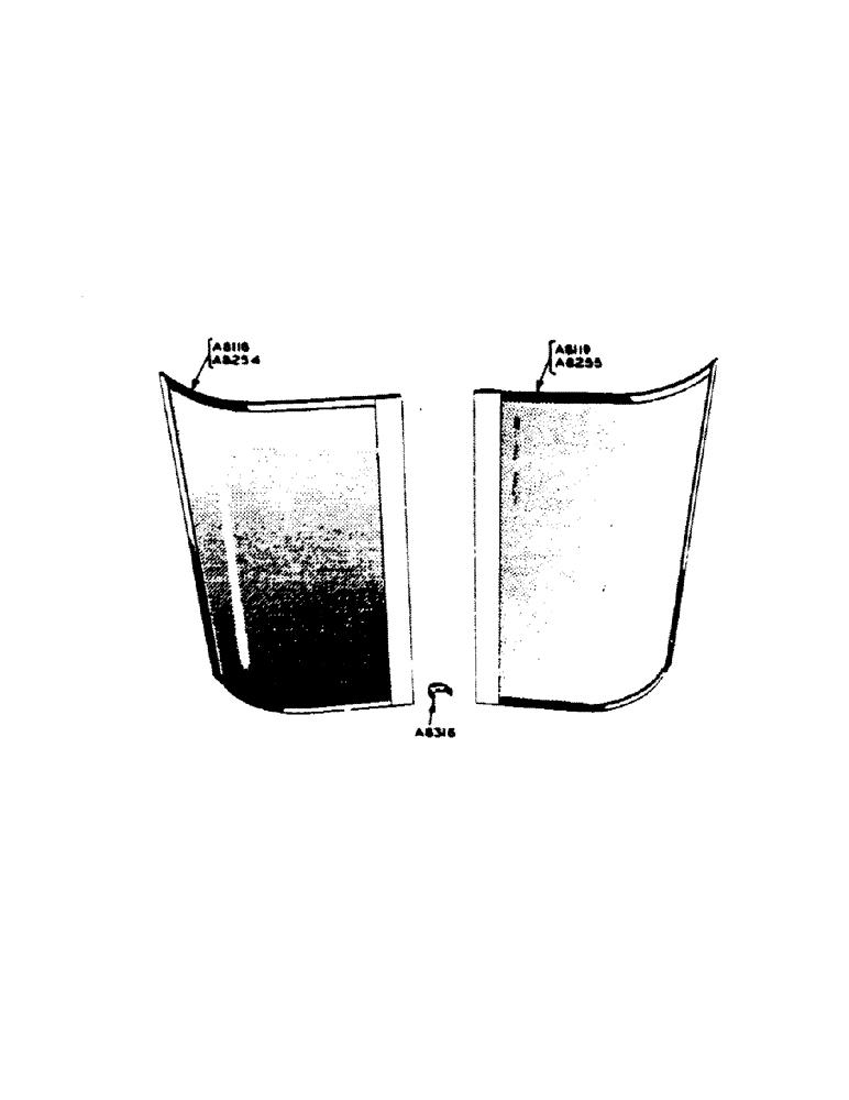 Схема запчастей Case IH 400-SERIES - (095) - RADIATOR SCREEN (02) - ENGINE