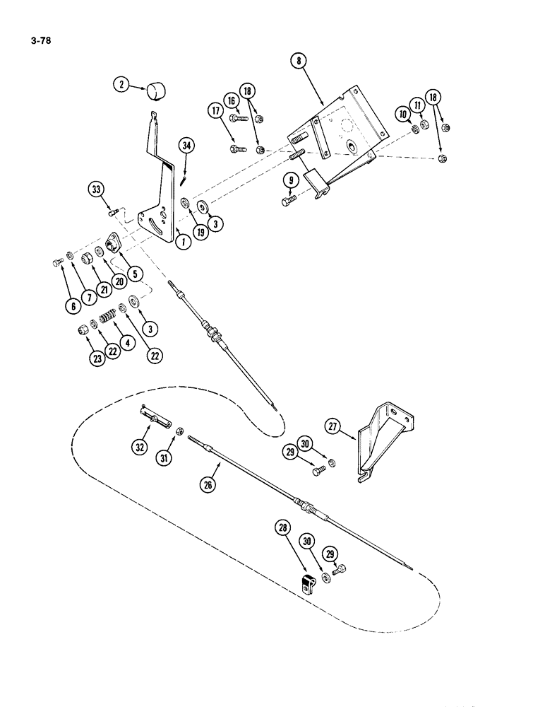 Схема запчастей Case IH 4994 - (3-78) - THROTTLE CONTROL (03) - FUEL SYSTEM