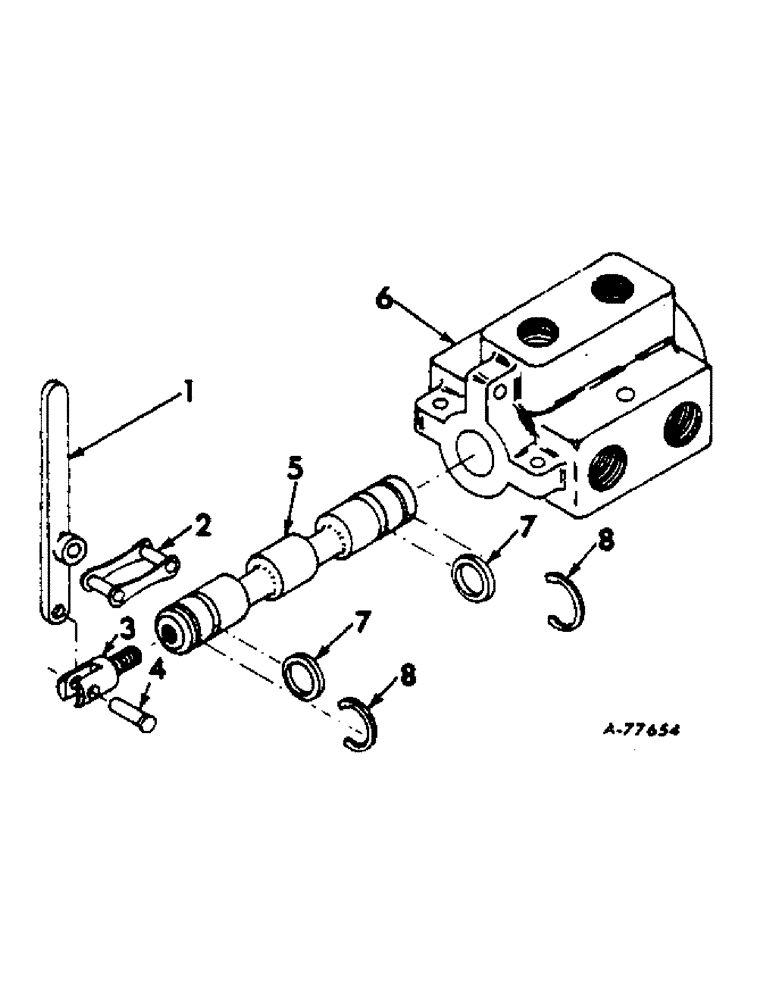 Схема запчастей Case IH 414 - (209) - HYDRAULIC DRUM CONTROL ATTACHMENT, MANUAL CONTROL VALVE (35) - HYDRAULIC SYSTEMS