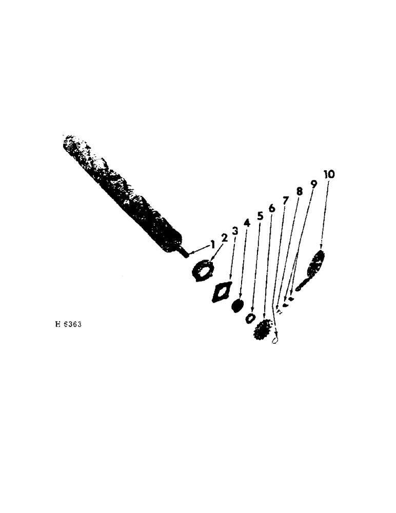 Схема запчастей Case IH 201 - (B-003[A]) - LOWER ROLL (58) - ATTACHMENTS/HEADERS