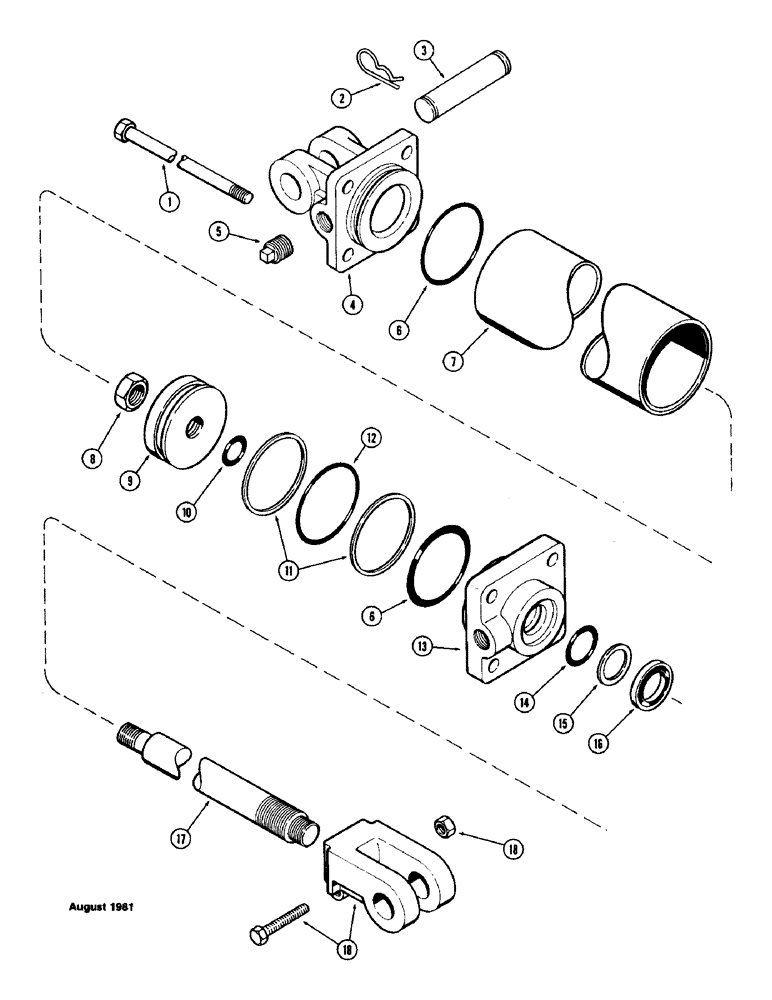 Схема запчастей Case IH SC11 - (39A) - T57449 CYLINDER 