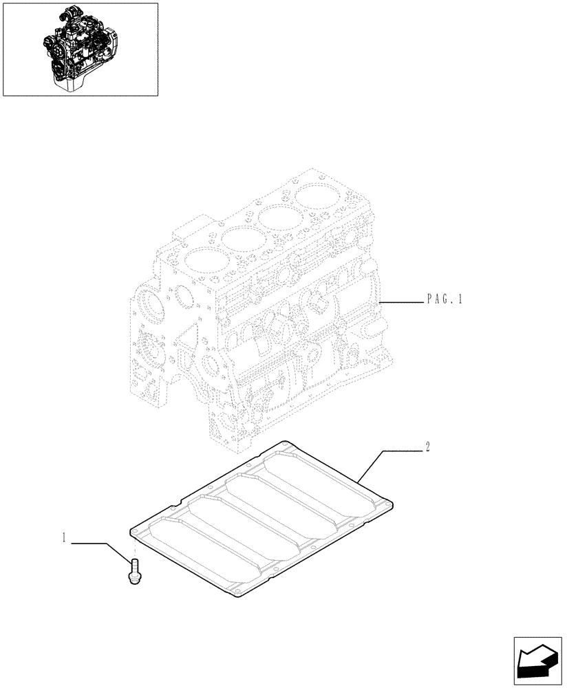 Схема запчастей Case IH F4GE0684C D600 - (0.04.0[02]) - CRANKCASE (4892084) 