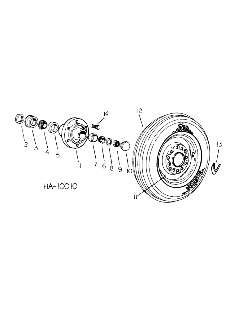 Схема запчастей Case IH 45 - (C-06) - WHEEL AND HUB 