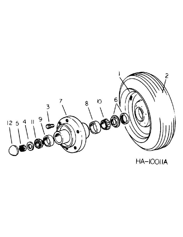 Схема запчастей Case IH 5500 - (G-16) - MAIN FRAME WHEEL AND HUB, WING TYPE 