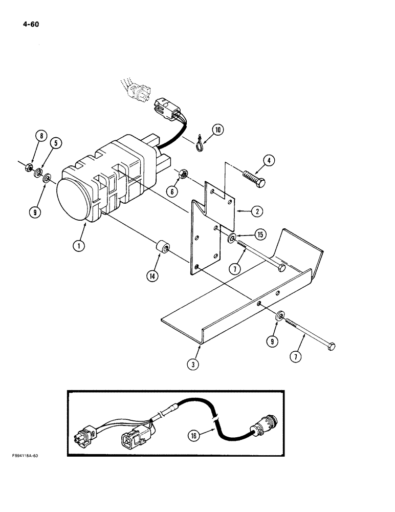 Схема запчастей Case IH 9280 - (4-60) - GROUND SPEED SENSOR (04) - ELECTRICAL SYSTEMS