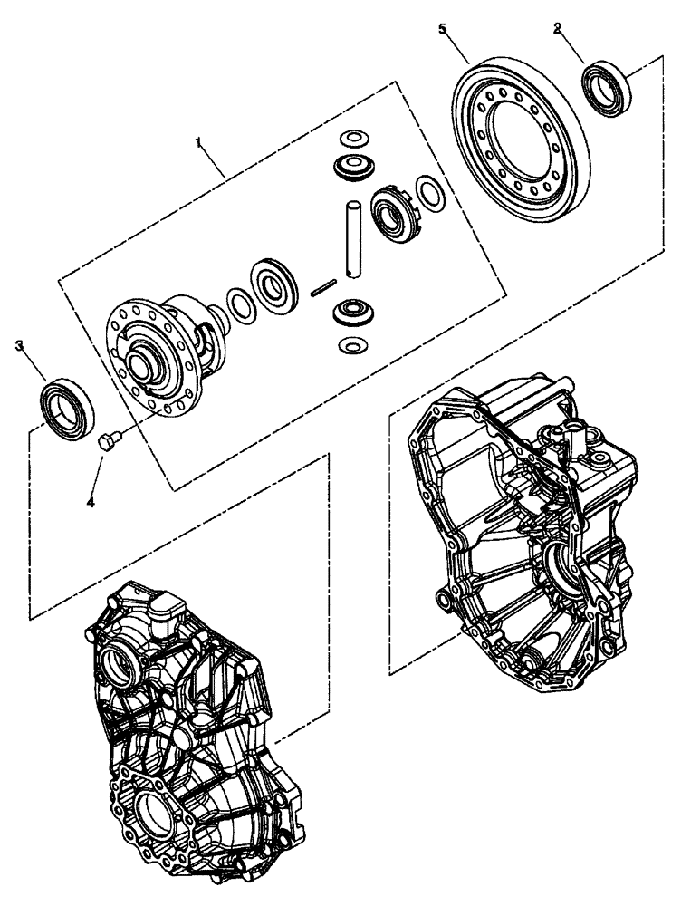 Схема запчастей Case IH SCOUT - (21.100.02[08]) - TRANSAXLE - 2WD AND 4WD (CONTINUED) (21) - TRANSMISSION