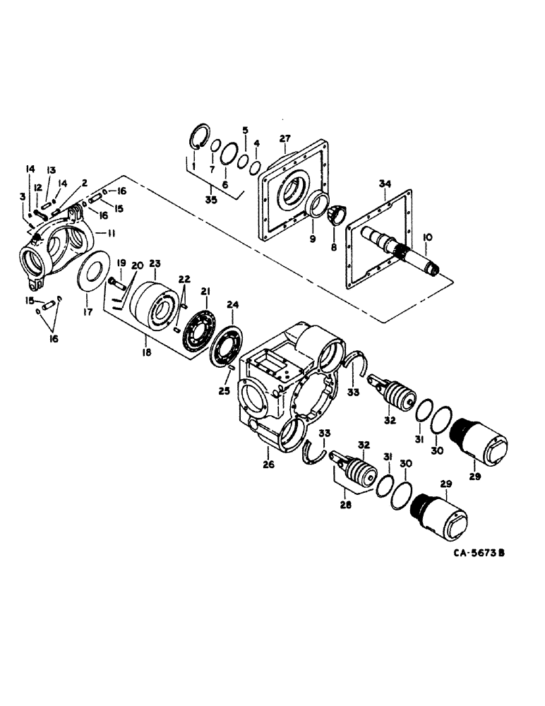 Схема запчастей Case IH 815 - (10-19) - HYDRAULICS, HYDROSTATIC PUMP, EATON (07) - HYDRAULICS