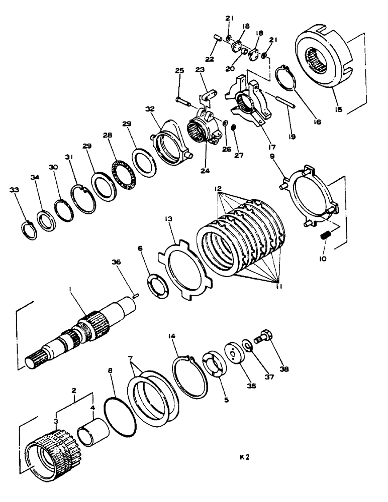 Схема запчастей Case IH 278 - (07-102) - P.T.O. CLUTCH, 4-WHEEL DRIVE (04) - Drive Train