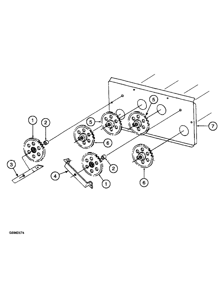 Схема запчастей Case IH 1400 - (9A-04) - ROLL AND AUGER DRIVE GEAR, BRUSH ROLL UNIT (13) - PICKING SYSTEM