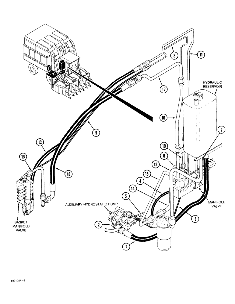 Схема запчастей Case IH 1844 - (1-14) - PICTORIAL INDEX MANIFOLD VALVE HYDRAULIC SYSTEM (00) - PICTORIAL INDEX