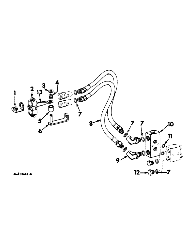 Схема запчастей Case IH 2504 - (241) - HYDRAULIC SYSTEM, HYDRAULIC REMOTE CONTROL, FOR TRACTORS W/REAR HYDRAULIC MANIFOLD (07) - HYDRAULIC SYSTEM