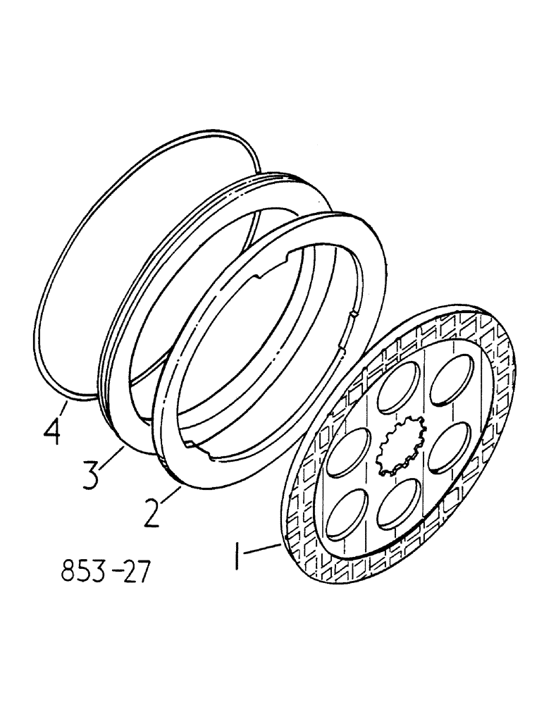 Схема запчастей Case IH 268 - (04-026) - BRAKES, 6910 UP, H84 1768 UP, 268 550 UP (5.1) - BRAKES