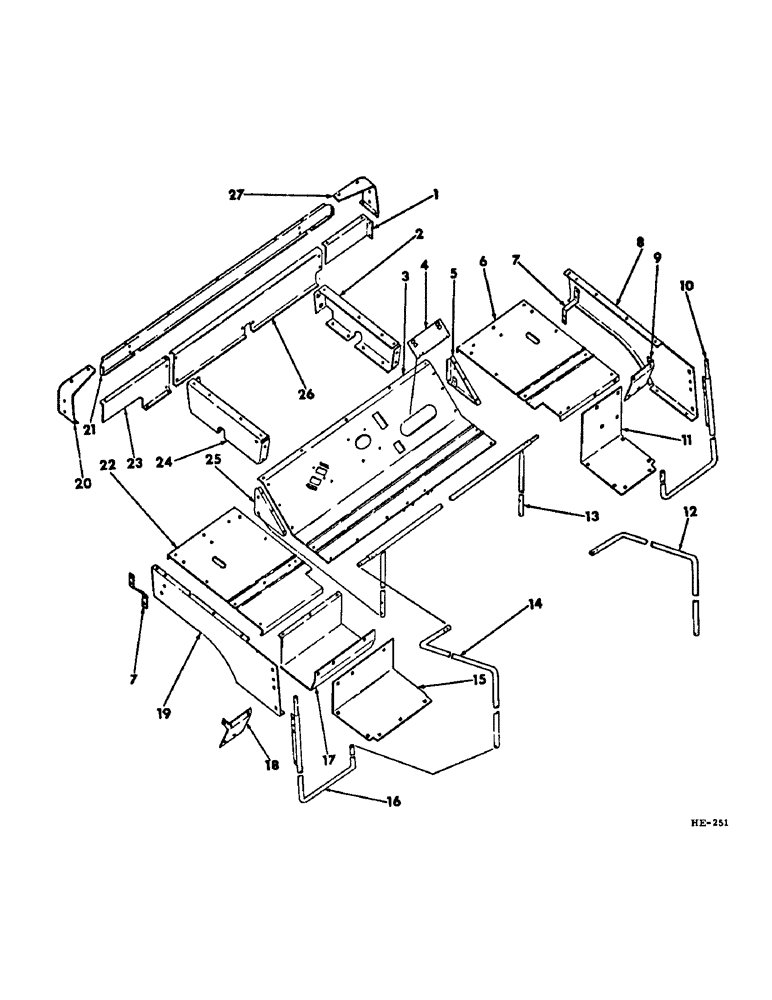 Схема запчастей Case IH 375 - (M-02) - SEAT, OPERATORS PLATFORM AND MISCELLANEOUS, OPERATORS PLATFORM (10) - OPERATORS PLATFORM