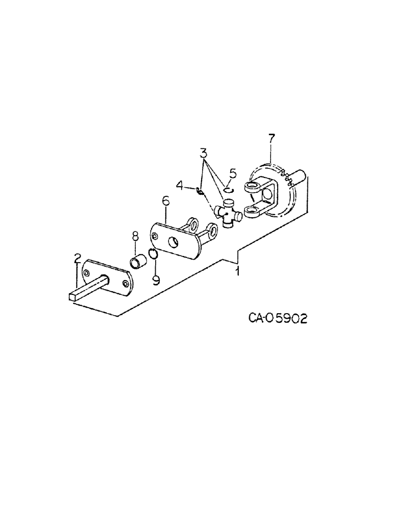 Схема запчастей Case IH 830 - (A-28) - FEED ELEMENT REVERSE DRIVE JOINT ASSY. 