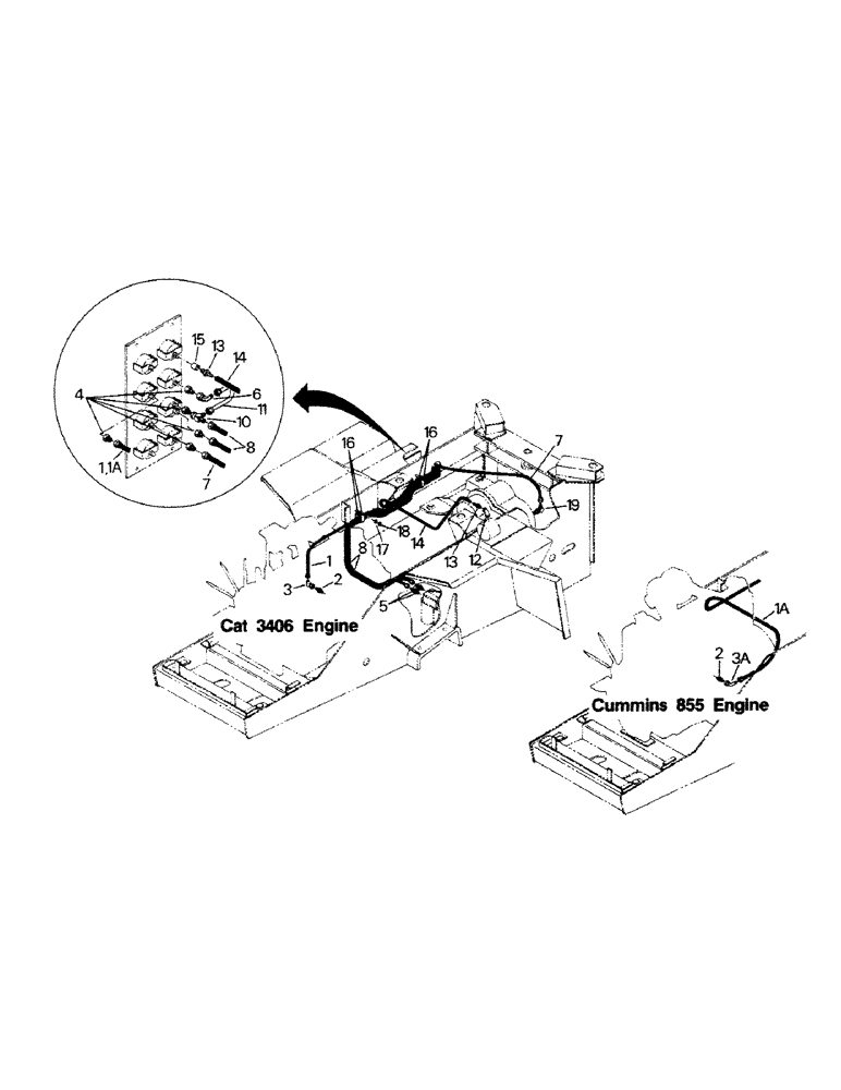 Схема запчастей Case IH CP-1400 - (02-21) - GAUGE PLUMBING, VEHICLE WARNING SYSTEM (06) - ELECTRICAL