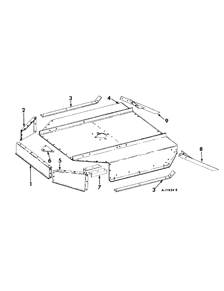 Схема запчастей Case IH 410 - (F-06) - MAIN FRAME (FOR 410), HARROW HITCH ATTACHMENT (FOR 410), WEAR RUNNER ATTACHMENT (FOR 410) 