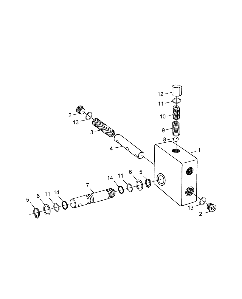 Схема запчастей Case IH BTX11 - (70.280.14[1]) - FLOW CONTROL VALVE (70) - EJECTION