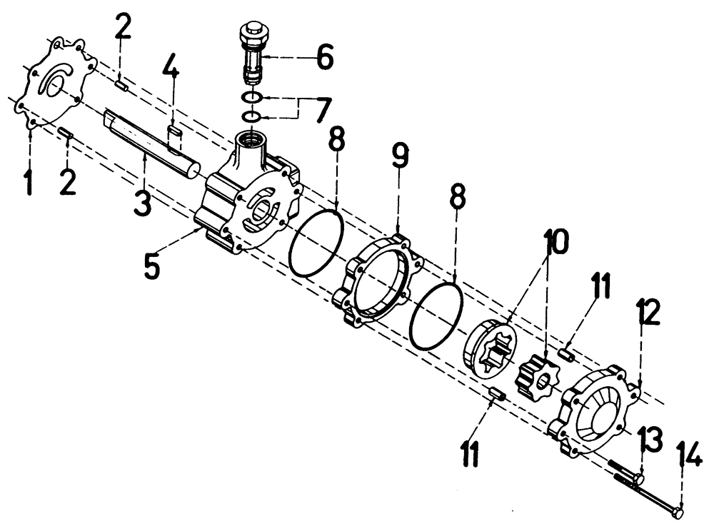 Схема запчастей Case IH 7700 - (B04[03]) - HYDRAULIC CHARGE PUMP Hydraulic Components & Circuits