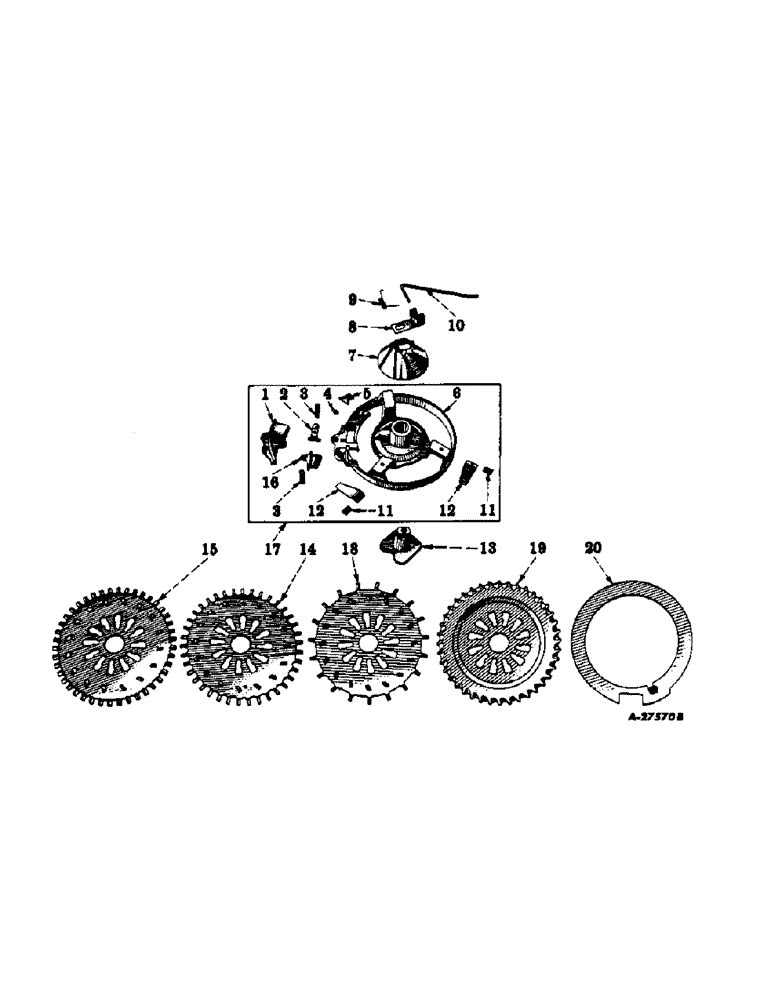 Схема запчастей Case IH 284 - (A-39) - COTTON PLANTING EQUIPMENT, FOR COMBINATION HOPPER 