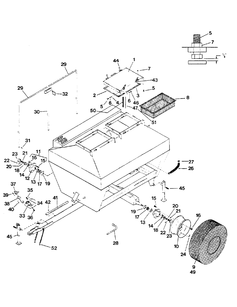 Схема запчастей Case IH 1802 - (30) - MODEL AS1002 MAIN FRAME ATTACHING PARTS 