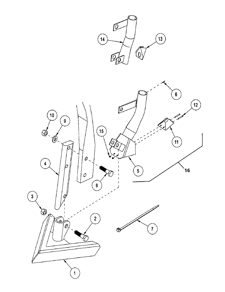 Схема запчастей Case IH CONCORD - (B60) - ASSEMBLY, LD SWEEP 