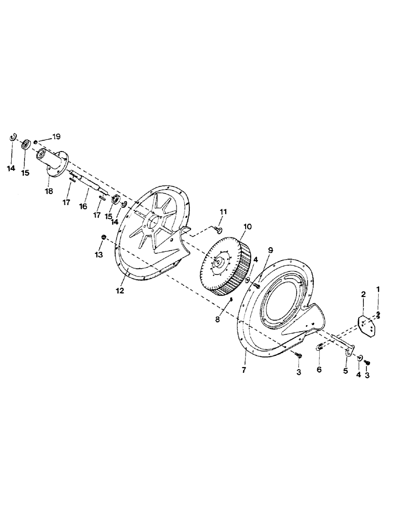 Схема запчастей Case IH 1802 - (39) - BLOWER PARTS 