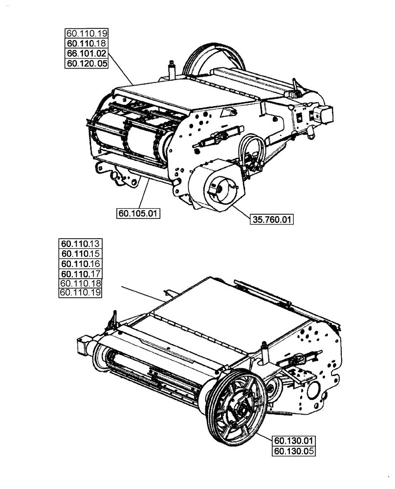 Схема запчастей Case IH 2577 - (00.000.60) - PICTORIAL INDEX - PRODUCT FEEDING (00) - GENERAL & PICTORIAL INDEX